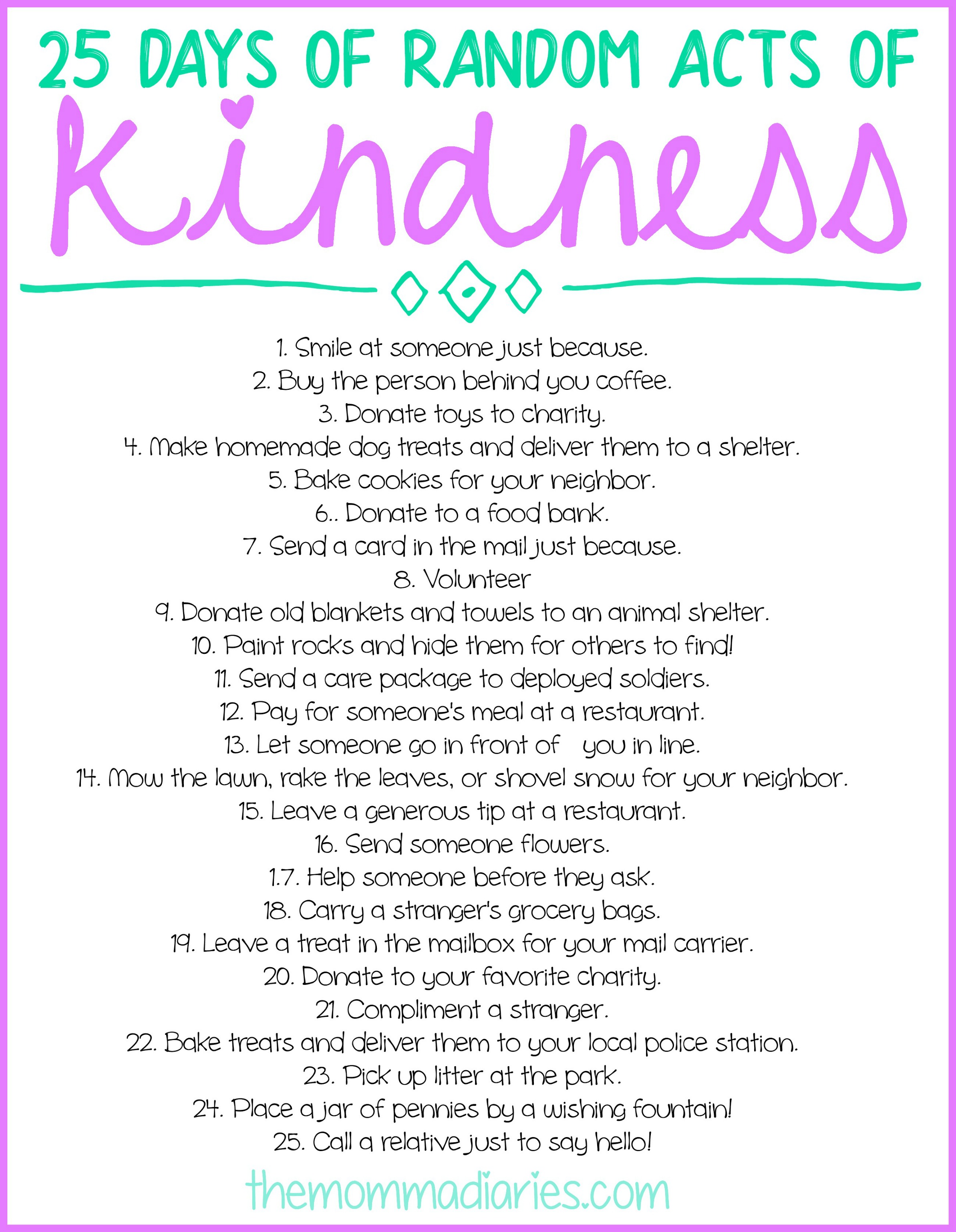 Random Acts of Kindness - Alleghenies Unlimited Care Providers